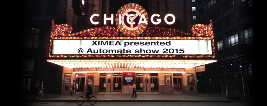 Automate 2015 show exhibition XIMEA Chicago cameras
